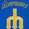 Seattle Mariners Retro Classic Women’s Wool & Leather Varsity BlueWhite Jacket 6