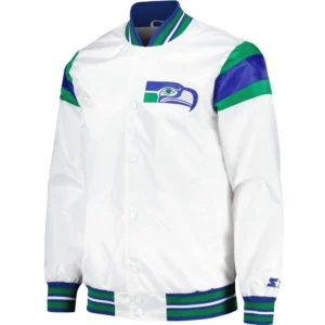 Seattle Seahawks Full-Snap Vintage Varsity Jacket