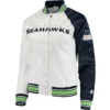 Seattle Seahawks Hometown Classic Rib Satin Varsity Jacket