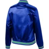 Seattle Seahawks Lightweight Satin Varsity Jacket 1