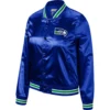 Seattle Seahawks Lightweight Satin Varsity Jacket