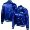 Seattle Seahawks Lightweight Satin Varsity Jacket 2