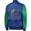 Seattle Seahawks Locker Room Throwback Classic Rib Varsity Jacket 1
