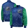 Seattle Seahawks Locker Room Throwback Classic Rib Varsity Jacket 2