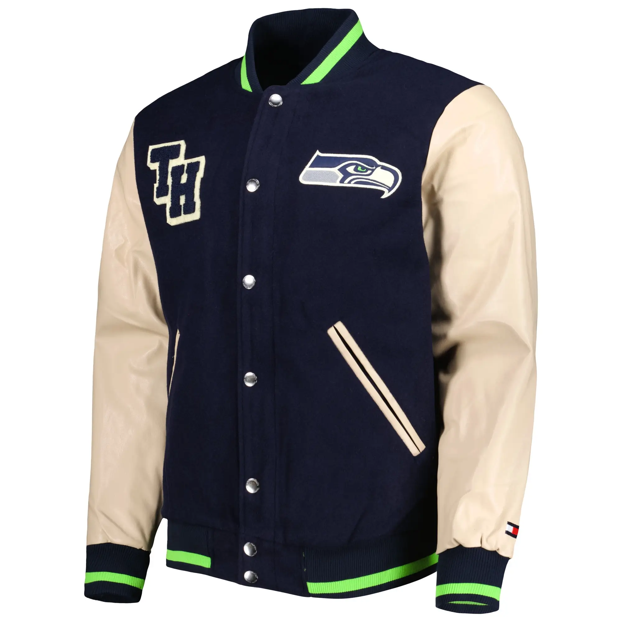 Seattle Seahawks Tommy Hilfiger Full-Zip Varsity Jacket
