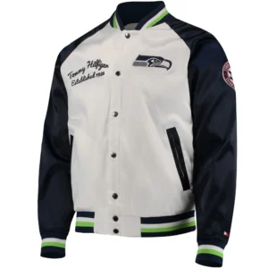 Seattle Seahawks Tommy Hilfiger The Varsity Raglan Varsity Jacket
