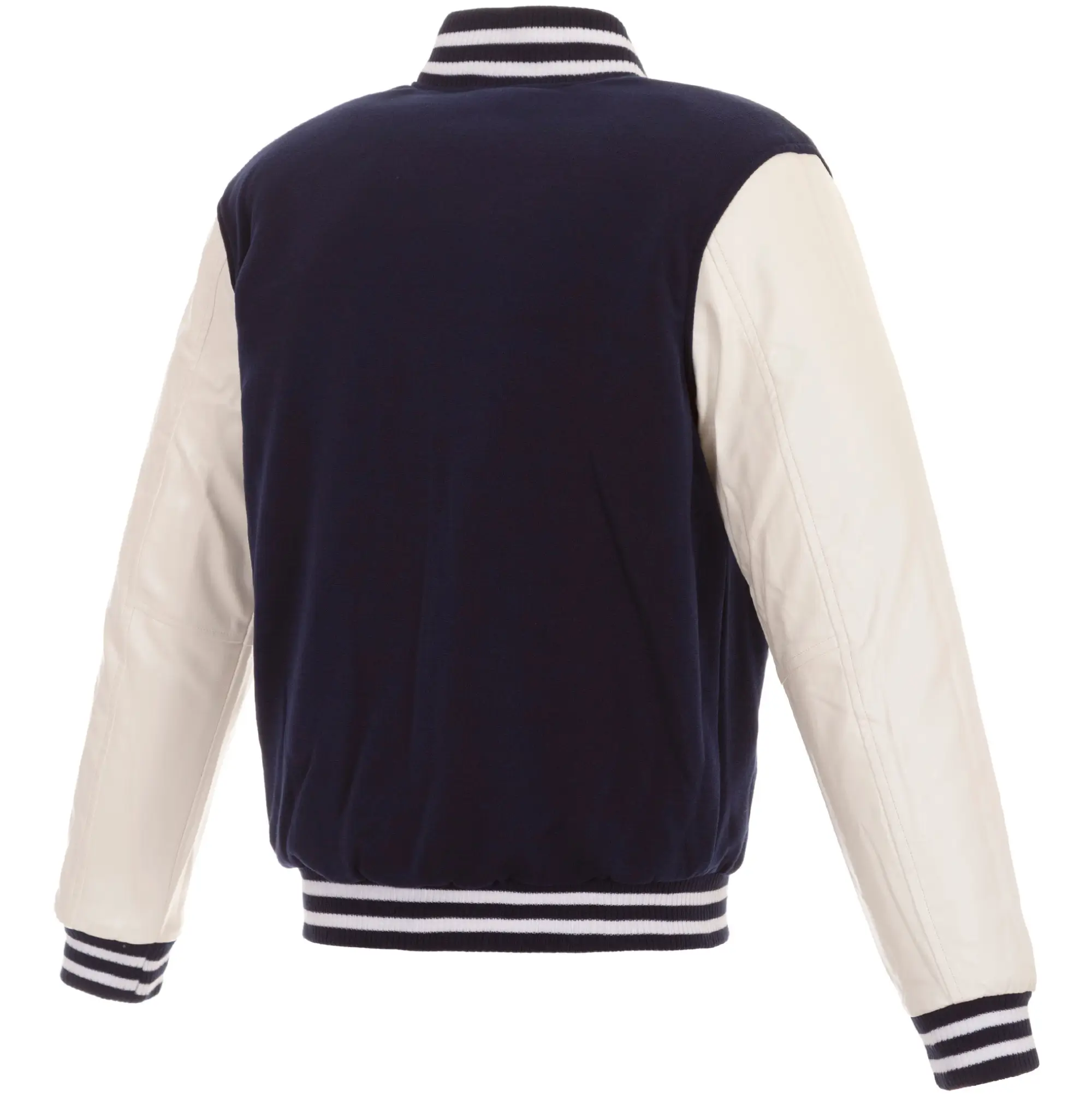Seattle Seahawks Two Tone Logo Ribbed Varsity Jacket 1