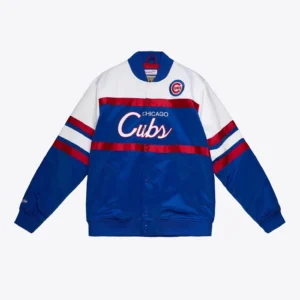 Special Script Heavyweight Satin Jacket Chicago Cubs