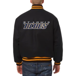 St. Louis Blues One Color Varsity Jacket 1