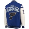 St. Louis Blues Stanley Cup Champions Blue Varsity Jacket 1