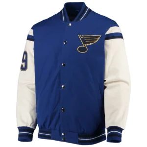 St. Louis Blues Stanley Cup Champions Blue Varsity Jacket