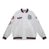 St. Louis Cardinals City Collection Satin Varsity Jacket – Cream