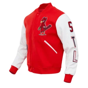 St. Louis Cardinals Classic Logo Wool & Leather Varsity Jacket