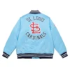 St. Louis Cardinals Heavyweight Full-Snap Satin Varsity Jacket 2