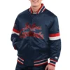 St. Louis Cardinals Home Game Navy Satin Varsity Jacket