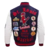 St. Louis Cardinals Logo Old English Wool & Leather Varsity Jacket 2