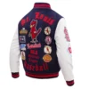 St. Louis Cardinals Logo Old English Wool & Leather Varsity Jacket 3