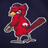 St. Louis Cardinals Logo Old English Wool & Leather Varsity Jacket 4