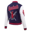 St. Louis Cardinals Mashup Women’s Wool & Leather Varsity Jacket 3
