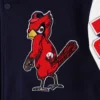 St. Louis Cardinals Mashup Wool & Leather Varsity Jacket – NavyWhite 2