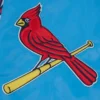 St. Louis Cardinals Script Tail Blue Satin Varsity Jacket 5