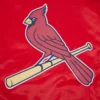 St. Louis Cardinals Script Tail Red Satin Varsity Jacket 4