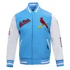 St. Louis Cardinals Script Tail Wool & Leather Varsity Jacket – BlueWhite 2 - Copy