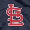 St. Louis Cardinals Slider Full-Snap Navy Satin Varsity Jacket 2