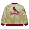 St. Louis Cardinals Team OG 2.0 Satin Full-Zip Varsity Gold Jacket 1