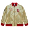 St. Louis Cardinals Team OG 2.0 Satin Full-Zip Varsity Gold Jacket