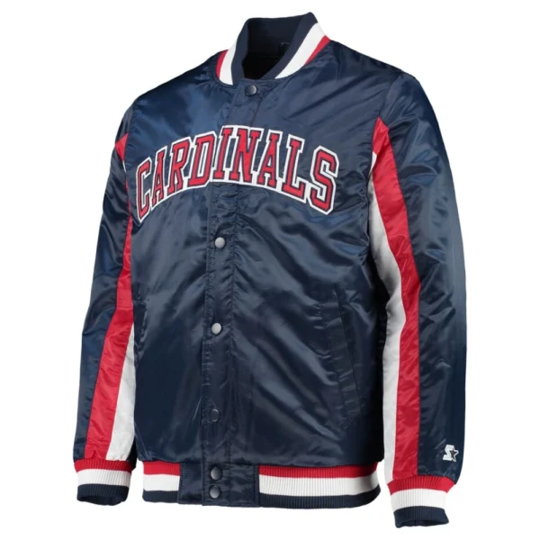 St. Louis Cardinals The Ace Satin Varsity Navy Jacket