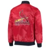 St. Louis Cardinals The Ambassador Satin Varsity Red Jacket 1
