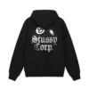 Stussy 8 Ball Black Crop Hoodie 1