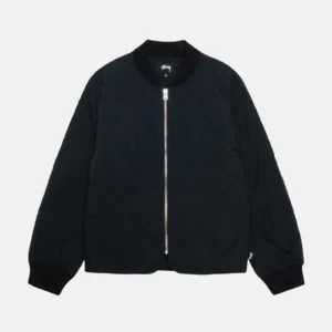 Stussy 8 Ball Black Quilted Liner Jacket