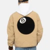 Stussy 8 Ball Brown Quilted Liner Jacket 3