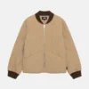 Stussy 8 Ball Brown Quilted Liner Jacket