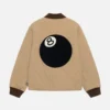 Stussy 8 Ball Brown Quilted Liner Jacket 6