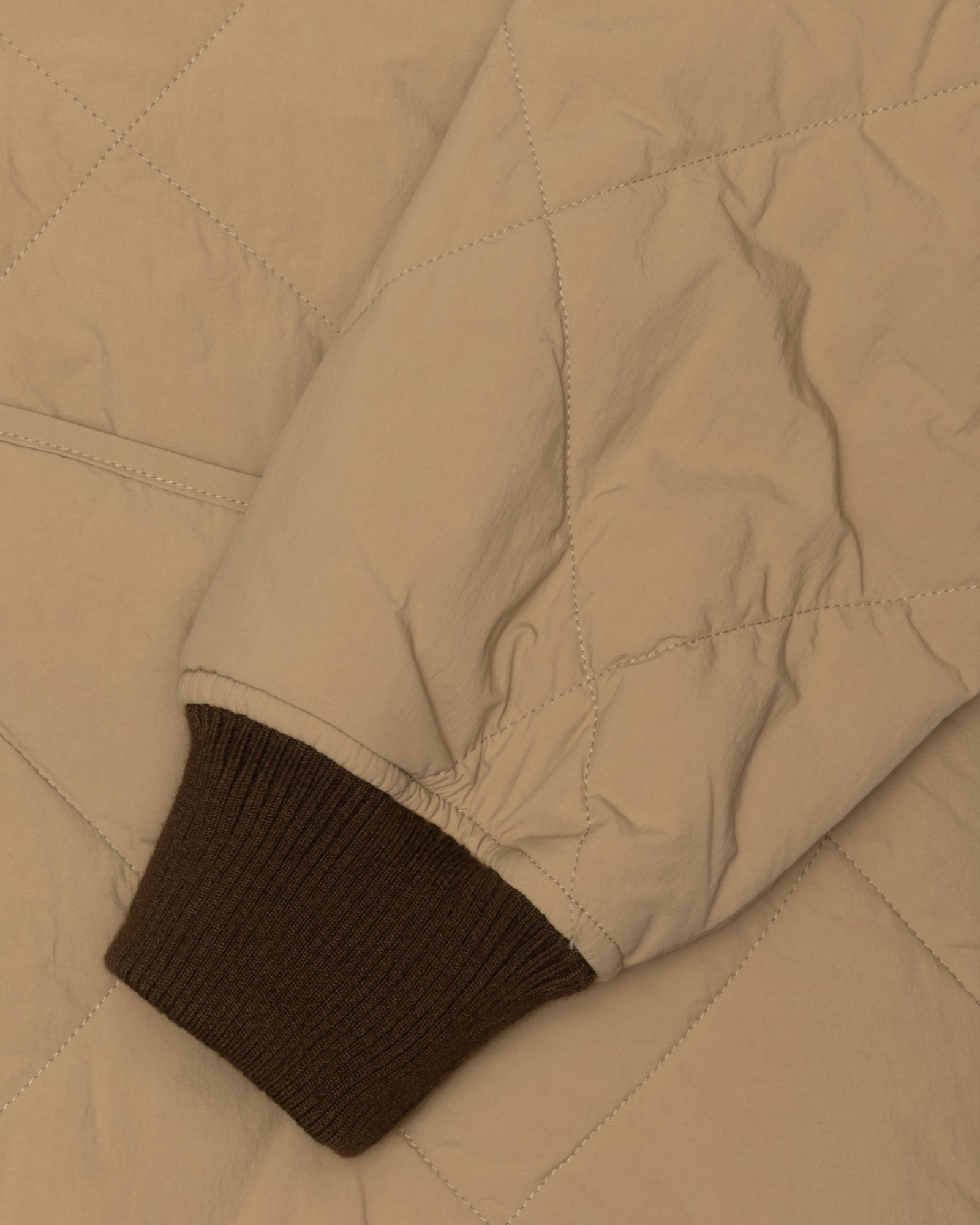 Stussy 8 Ball Brown Quilted Liner Jacket 8