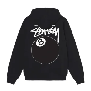 Stussy 8 Ball Full Zip Black Hoodie 1