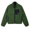 Stussy 8 Ball Sherpa Reversible Green Jacket