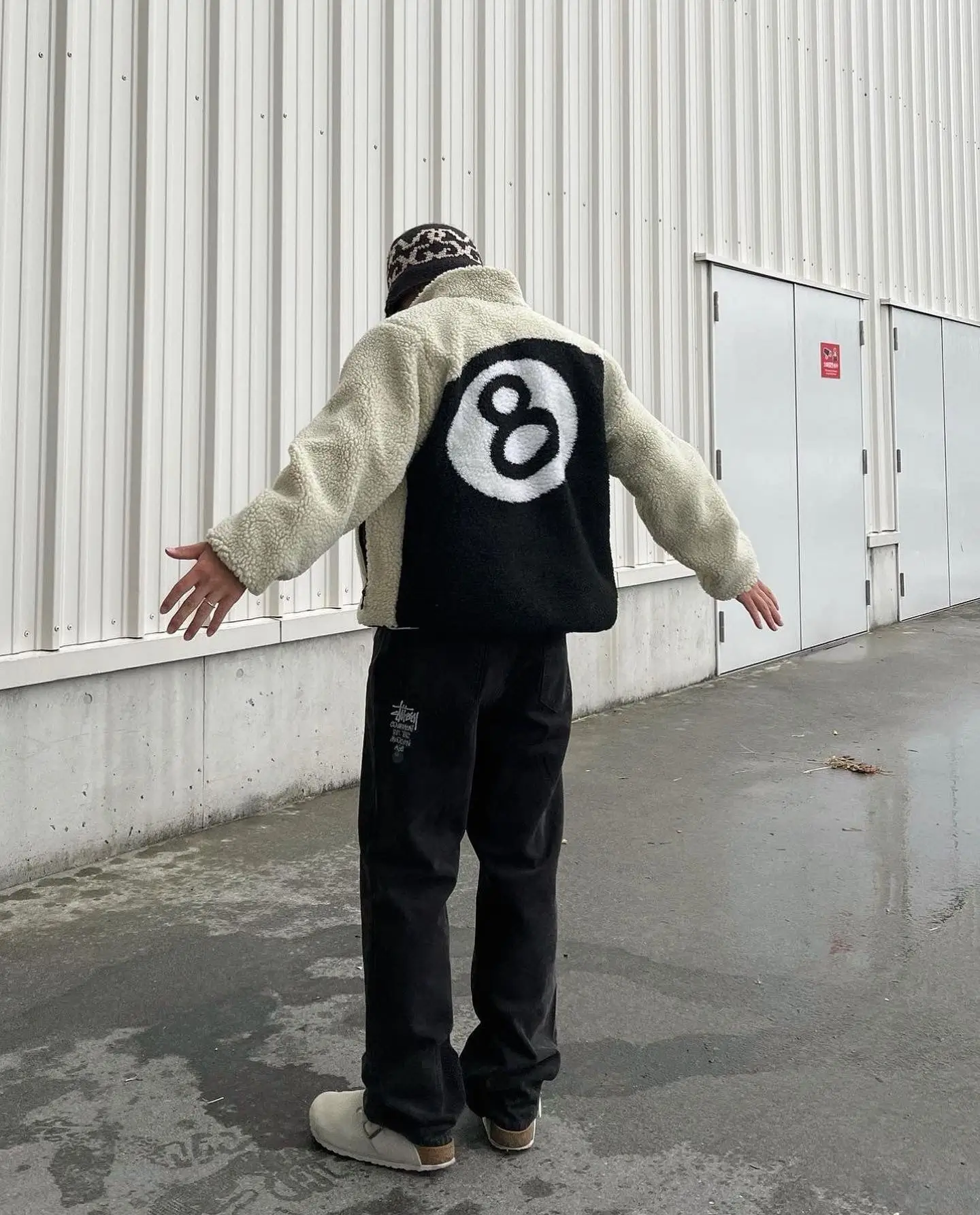 Stussy 8 Ball Sherpa Reversible Jacket 5
