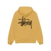 Stussy Basic Curry Yellow Full Zip Hoodie 1