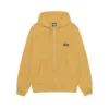 Stussy Basic Curry Yellow Full Zip Hoodie