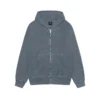 Stussy Buana Pigment Dyed Full Zip Blue Hoodie
