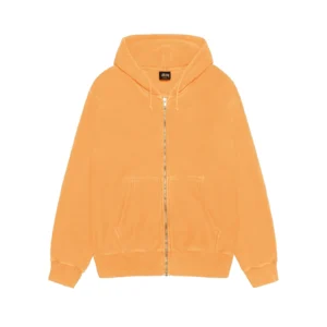 Stussy Buana Pigment Dyed Full Zip Yellow Hoodie