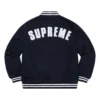 Supreme New Era MLB Black Varsity Jacket 1
