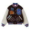 Supreme Tiger Black and White Varsity Jacket