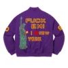 Supreme Tourist Wool Purple Varsity Jacket 1