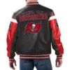 Tampa Bay Buccaneers G-III Sports by Carl Banks Full-Zip Leather Varsity Jacket 1
