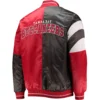 Tampa Bay Buccaneers Leader Vintage Satin Varsity Jacket Red & Black 1